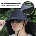 thumbnail image 3 of Chapeau de Randonnée pour Hommes - Grand Bord avec Rabat pour Pêche et Camping, 3 of 8