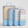 thumbnail image 3 of Packing Cubes for Travel 4-Piece Travel Compression Package Cube Set Space Saving Luggage Manager Mesh Bag Easy Travel Packagingcompression Packing Cubes, 3 of 6
