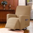 thumbnail image 2 of Subrtex Housse Extensible pour Fauteuil Inclinable 1 Pce, Housse Texturée à Carreaux avec Poches, 2 of 6