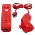 thumbnail image 2 of Remote Controller for Wii Nintendo,Wii Remote and Nunchuck Controllers with Silicon Case for Wii and Wii U（Red）, 2 of 3