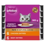 Whiskas Perfect Portions Meaty Selections Paté Adult Wet Cat Food