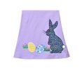 thumbnail image 4 of Girls Dress Purple Easter Egg Bunny Embroidery Stripe Raglan Sleeve 5 Years, 4 of 6