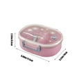 thumbnail image 3 of Rbaofujie Wheats Straw Single Layer Lunch Box Mobile Phone Holders Lunch Box Student Office Worker Lunch Box Microwaveable Lunch Box, 3 of 7