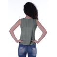 thumbnail image 2 of Moomaya Haut Sans Manches Uni pour Femmes Blouse en Schiffli Tunique Décontractée d'Été, 2 of 6