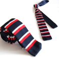 thumbnail image 4 of Men'S Skinny Tie Thin Slim Solid Formal Knitted Necktie, 4 of 7