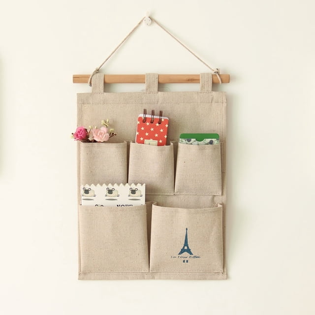 WHEANG Clearance Advective Clothing Storage Hanging Bag Wall Remote Control Debris Storage