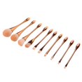 thumbnail image 3 of 10pcs Professionnel Maquillage Brosse Ensemble Ombre à Paupières Correcteur Fard à Joues Brosse Cosmétique Ensemble Rose Or, 3 of 14