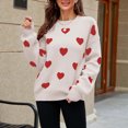 thumbnail image 3 of RKSTN Sweaters for Women Fashion Sleeves Round Neck Loose Tops Blouse Knitted Sweater Fall Sweaters, 3 of 5