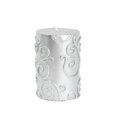 thumbnail image 1 of CPZ-068-12 Bougie Pilier à Volutes 3 x 4 Po, Argent - 12 Pcs, 1 of 1