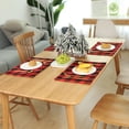 thumbnail image 4 of Kitchen Placemat Christmas Insulation Mat Christmas Table Placemats Christmas Rustic Vintage Washable Table Mats, Kitchen Placemat, 4 of 7