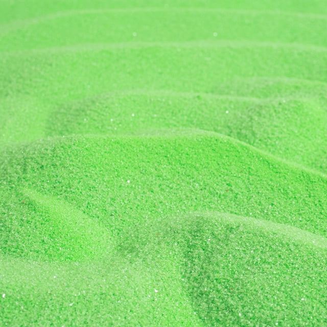 Sandtastik Classic Colored Sand, Fluorescent Green - 25 lb