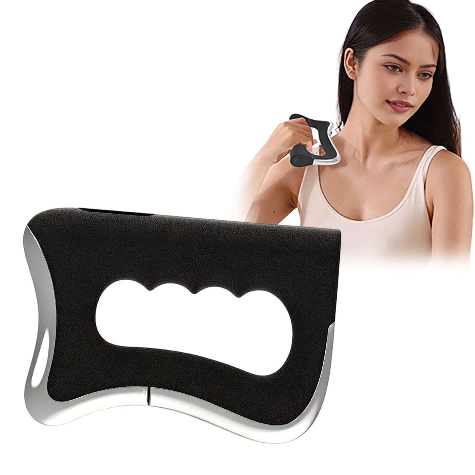 FcBaudy Portable Muscle Relaxation Device Features Three Modes Vibration Heat And Microcurrent. A Massager