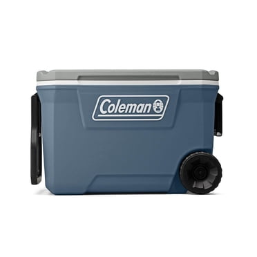 Glacière de camping sur roulettes Coleman série classique, 58,67 L, bleu bord de lac