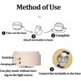 thumbnail image 3 of QIANLING 3D Crystal Ball Music Box with LED Projection Light and Rotating Wooden Base (St. Jude), 3 of 7