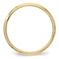 thumbnail image 2 of 10KY 3mm LTW Milgrain Half Round Band Size 10 Size 10, 2 of 4