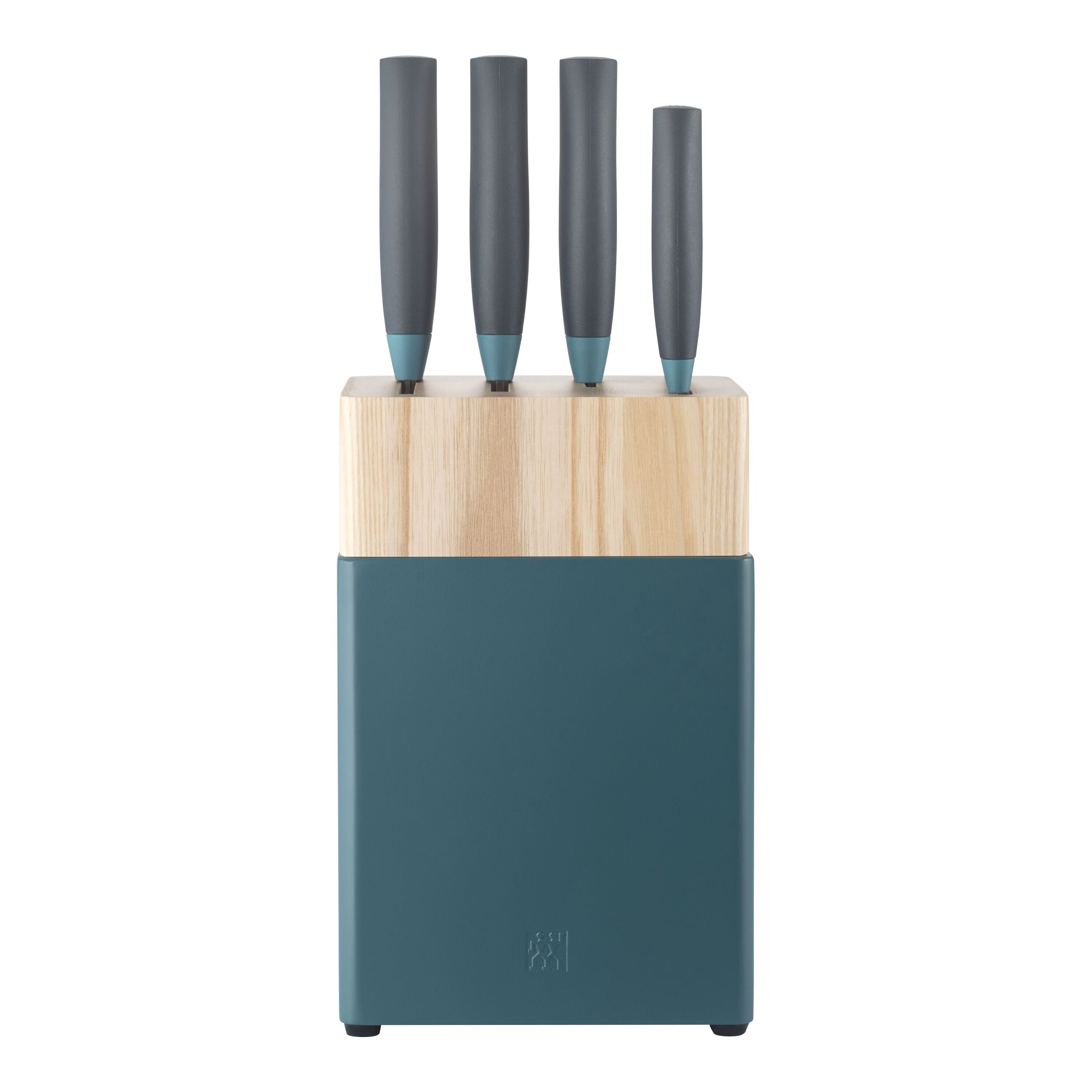 ZWILLING Now S 6 Piece Knife Block Set, Blueberry