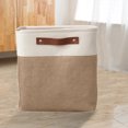 thumbnail image 3 of Foldable Storage Box 11.02 in x 11.02 in x 11.02 in Fabric Organizer for Clothes Books Toys Bedroom, 3 of 6