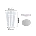 thumbnail image 3 of EGNMCR Disposable Milk Tea Cup Disposable Plastic Cold Drink Cup Fruit Lemon Tea Cup Disposable Commercial High Transparency Coffee Cup 360 Ml Cold drink cup, 3 of 6