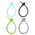 thumbnail image 3 of 8pcs Food Grade Silicone Ties Multi-use Kitchen Food Vegetable Binding Bands, 3 of 8