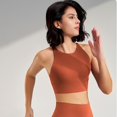 thumbnail image 4 of Yuyuzo Sports Bras for Women Wireless High Support Seamless Stretchy Full Coverage Active Workout Crop Tank Tops, 4 of 7
