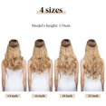 thumbnail image 3 of 1pcs Extensions de Cheveux Longs Bouclés Ondulés, Perruque Réglable Extension de Cheveux Longs Ondulés Perruque Synthétique Mise à Niveau dans les Postiches Extensions de Cheveux Invisibles Fil Noir, 3 of 5