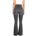 thumbnail image 4 of AherBiu Flare Jeans for Women 5 Button High Waisted Skinny Bell Bottom Denim Pants Trousers, 4 of 5