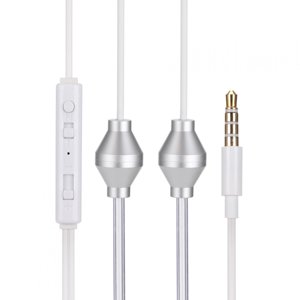 Mobile Phone Earphone,3.5mm Mobile Phone Double Earbuds Earphone Enhanced Durability