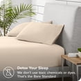 thumbnail image 4 of Bare Home Drap-Housse en Molleton Douillet - Molleton Polaire Ultra Moelleux - Drap à Poche Profonde - Lit Simple, Sable, 4 of 5