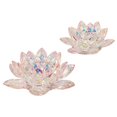 thumbnail image 2 of Sagebrook Home Support Votif Lotus Cristal Blush 8.25 Pouces, 2 of 2