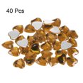 thumbnail image 3 of Unique Bargains 40 Pcs Acrylic Flat Back Rhinestones 20mm/0.8 Inch Heart Artificial Gemstone for Crafts Jewelry Making Deep Brown, 3 of 7