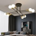 thumbnail image 4 of Art Decor Ceiling Light, Modern Ceiling Light Fixture, Ceiling Lamp for Kitchen, Black Gold, 4 of 7