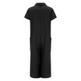 thumbnail image 4 of Kcodviy Combinaison Décontractée pour Femme à Manches Longues, Col Roulé, Manches Courtes, Longueur Mi-Cuisse, Combinaison Chemise pour Femmes, 4 of 5