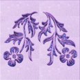 thumbnail image 1 of Ahgly Company Machine Washable Indoor Square Transitional Purple Area Rugs, 5' Square, 1 of 7