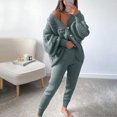 thumbnail image 2 of Besolor Womens 2 Piece Outfits Knit Sweater Sets Oversized Button down Cardigan and Slim Long Pants Matching Lounge Set, 2 of 5