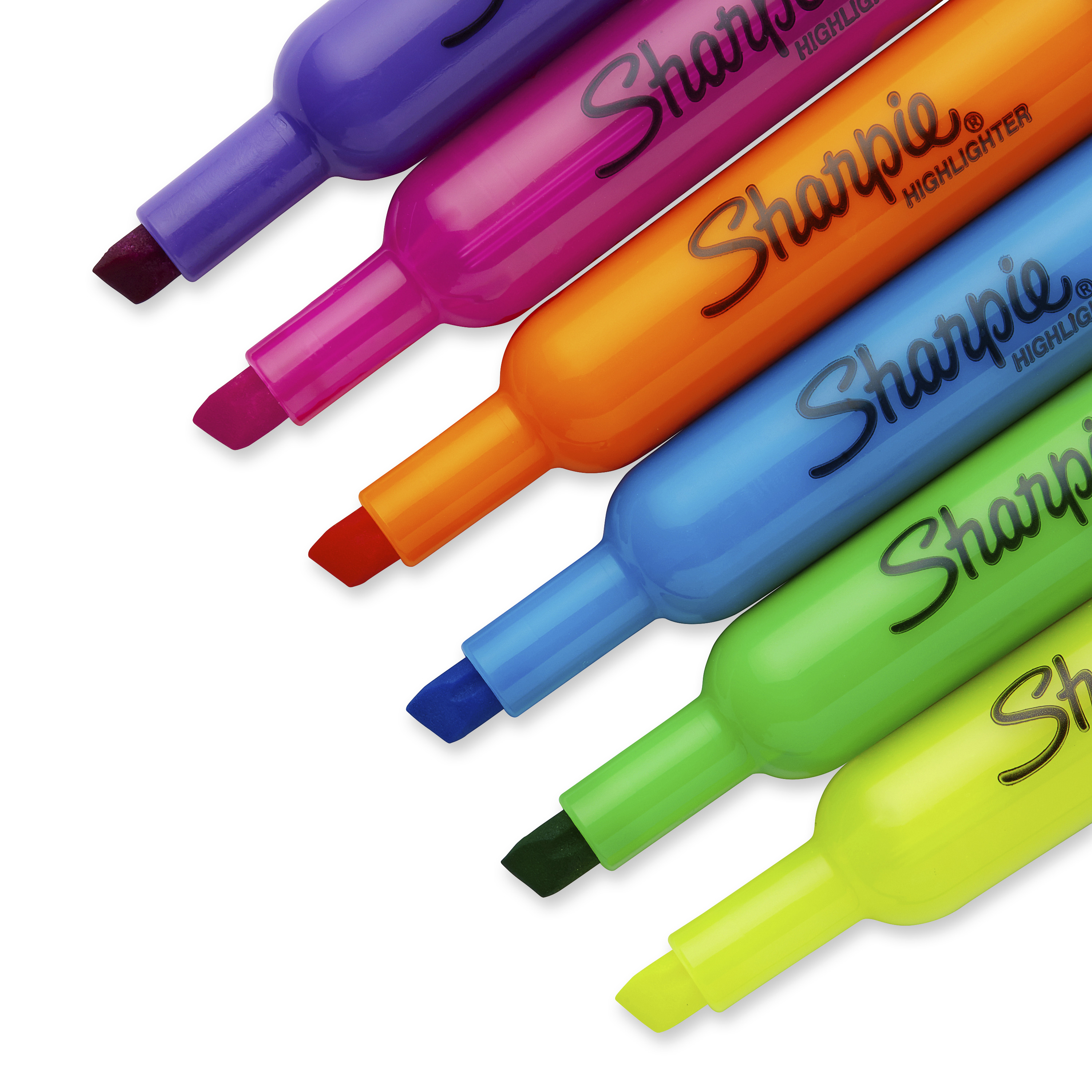 Surligneurs à réservoir Sharpie, pointe biseautée, couleurs assorties
