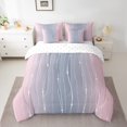 thumbnail image 2 of YST, Gradient, Comforter Set, Geometric Abstract, 7-Piece, Modern Aesthetic, King, 2 of 4