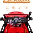 thumbnail image 4 of BeesClover 24V 2-Seater Ride On Car for Kids, Electric Truck with Remote Control, 4x45W Motor, Battery Powered with Switchable 4WD/2WD, LED Headlights and Music Player, 4 of 9