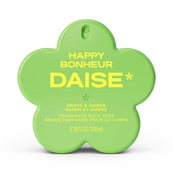 DAISE Happy Daise Fragrance Body Mist in Grape & Amber, 3.3 fl oz/100 mL, body mist, spritz, spray, perfume