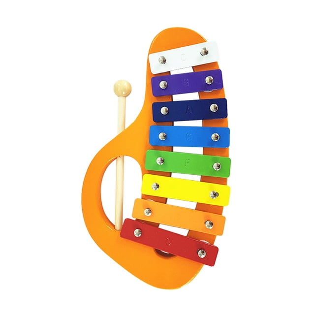 Milaget Xylophone à 8 Notes Instrument de Musique Éducatif pour Enfants Débutants Filles Garçons Orange