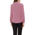 thumbnail image 3 of INSPIRE CHIC Women's Sweet Ruffle Peter Pan Collar Button up Work Shirts S Rose Pink, 3 of 7