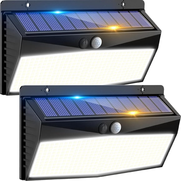 Solar Lights Outdoor Motion Sensor LED Super Bright Solar Powe Light with Lighting Modes Wireless IP Solar Wall Lights Security Lighting for Yard Deck Garage