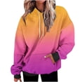 thumbnail image 1 of Besolor Oversized Sweatshirt for Women Fall Plus Size Long Sleeve Gradient Color Hoodies Baggy Clothes for Ladies, 1 of 7