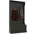 thumbnail image 1 of HOMCOM Portemanteau d'Entrée avec Banc de Rangement et Porte-Manteau pour Vestibule, 1 of 10