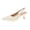 Beige, variant on RXMEKW Slingback Block Heels for Women Pointed Toe Pumps with Padded Insole for Women Dress Shoes Black