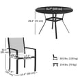 thumbnail image 2 of CoSoTower 5 Piece Outdoor Dining Set with Round Table and 4 Stackable Chairs, for Backyard, Lawn, Deck, Balcony, Pool Side, 2 of 7