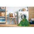 thumbnail image 2 of Ahgly Tapis d'Intérieur Lavable en Machine Carré Transitionnel Vert Néon, 4 Pieds Carré, 2 of 7