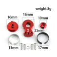 thumbnail image 2 of Alliage d'Aluminium Servo Bras Bascule Accessoire Serveur Filetage Direction pour 1/10 Voitures RC Bateau Poussette S Rouge, 2 of 9