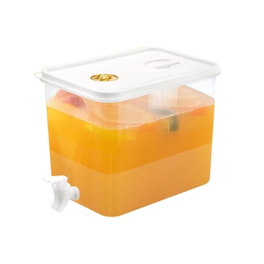 2.5G Home Plastic Beverage Dispenser, Refrigerator Water Pitcher Leakage Proof Drink Container, Water Filter for Fridge, Storage Organization for Hot/Cold Lemonade Juice Beverage Jar Ice Tea Kettle