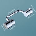 thumbnail image 3 of Iumwxz Home Faucet Extender Rotating Foldable Multi Functional Faucet Extender home tool Multicolor Stainless steel Clearance Sales, 3 of 9