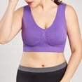 thumbnail image 2 of Pisexur Women Seamless Plus Size Bra Pure Color Plus Size Ultra-thin Large Sports Full Bra Cup Tops, 2 of 9